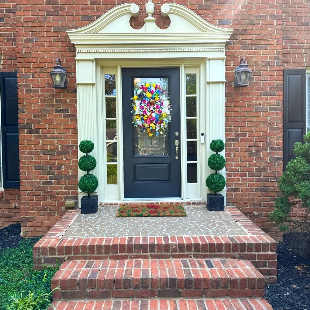 XL Big Bow Colorful Wreath